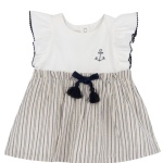 Abito righe beige Chicco